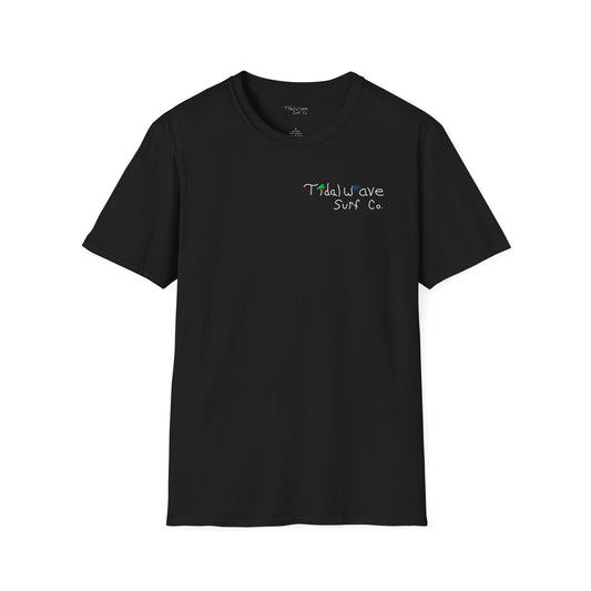 Tidal Wave Surf Co. Brand Tee - Black (Unisex)
