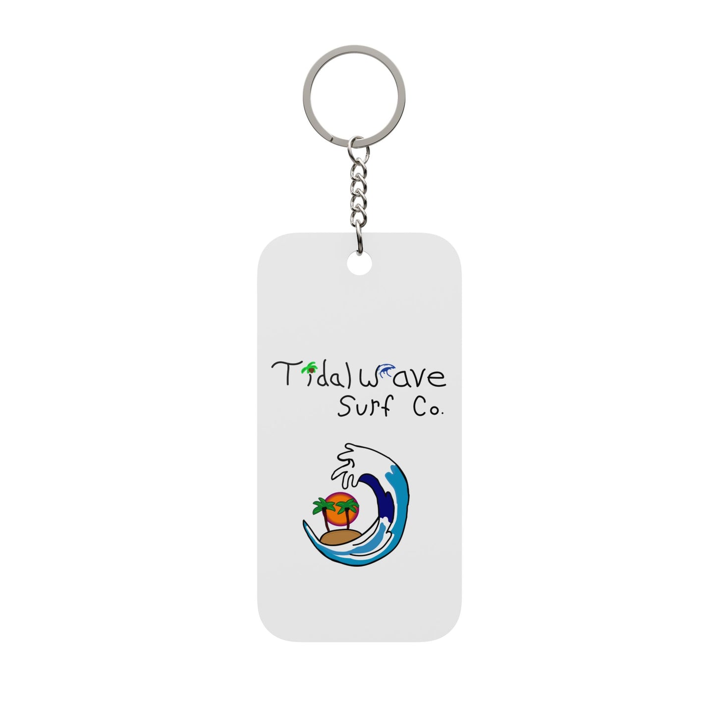Tidal Wave Surf Co. Double-Sided Surf Keychain