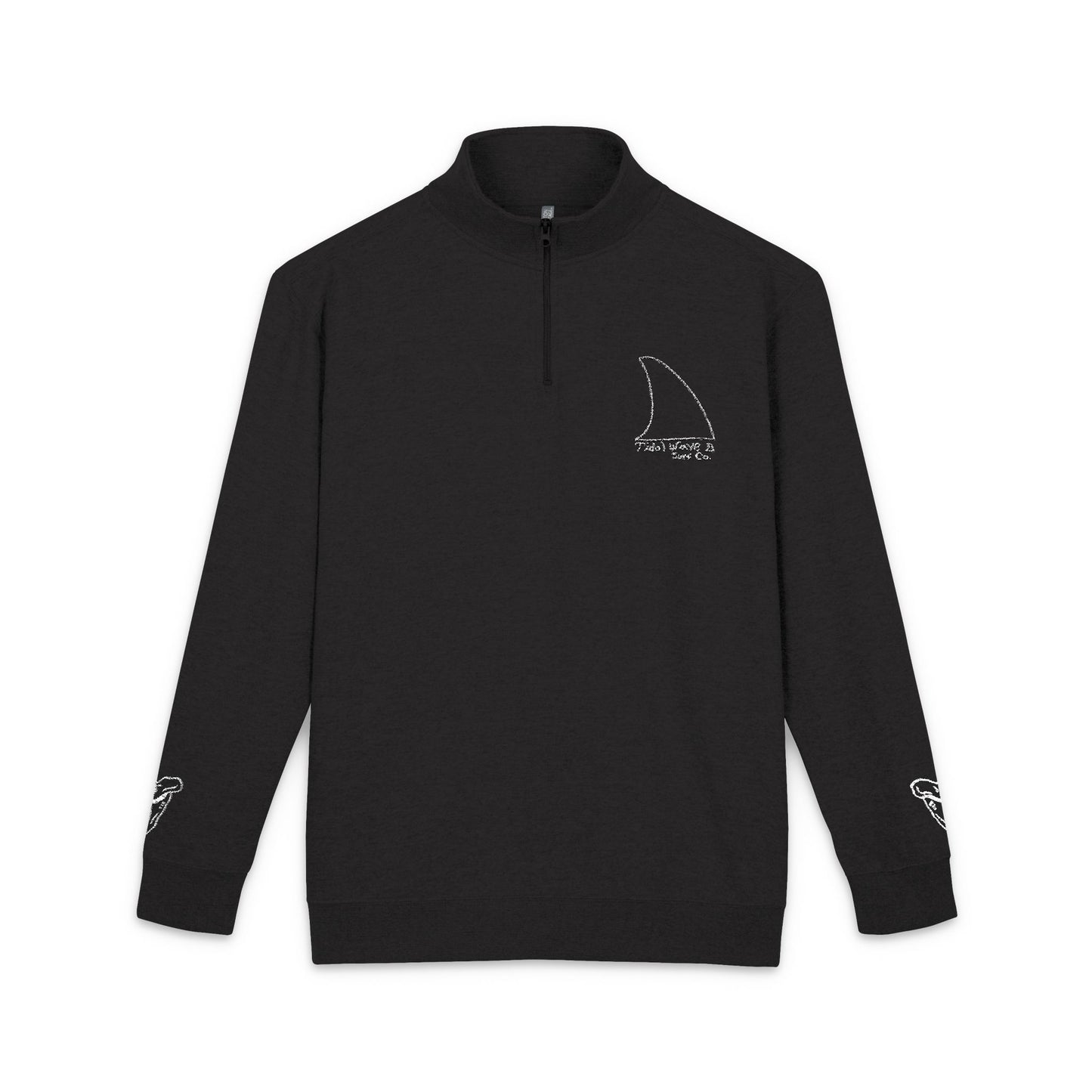 Embroidered SHARK Quarter Zip - (Unisex)