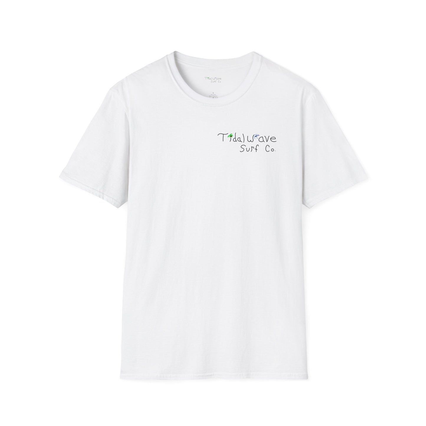 Tidal Wave Surf Co. Brand Tee - White (Unisex)