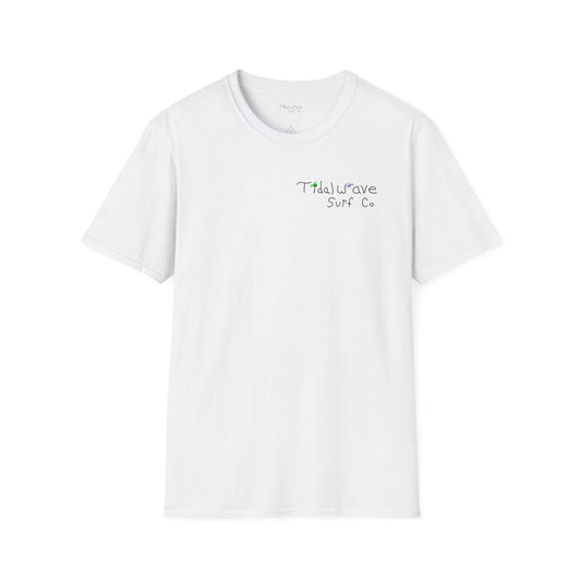 Tidal Wave Surf Co. Brand Tee - White (Unisex)