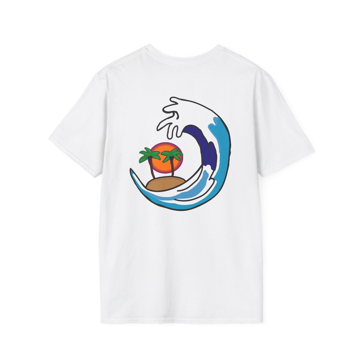 Tidal Wave Surf Co. Brand Tee - White (Unisex)