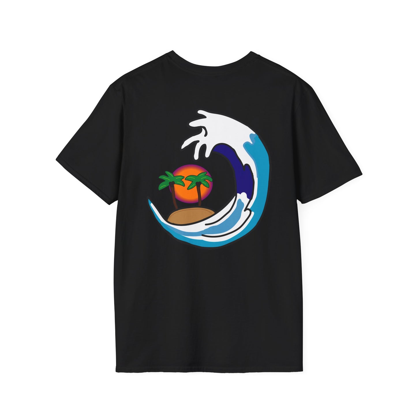 Tidal Wave Surf Co. Brand Tee - Black (Unisex)