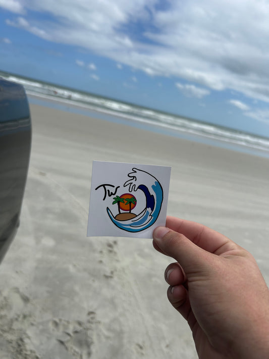 Tidal Wave Surf Co. Logo Stickers