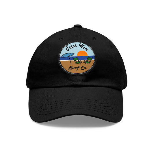 Tidal Wave Surf Co. Beach Leather Patch Hat