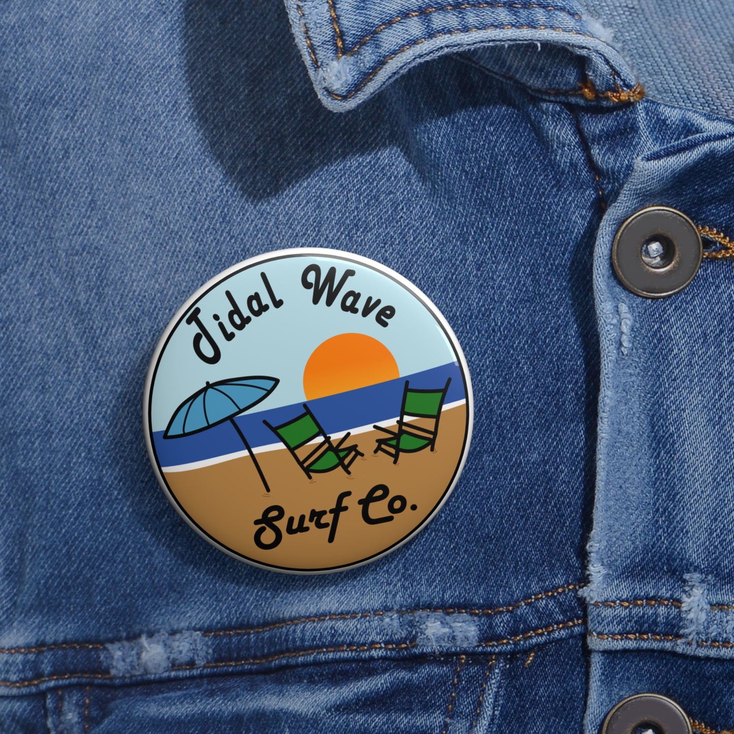 Tidal Wave Surf Co. Beach Pin
