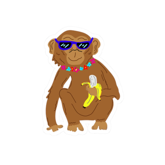 Surfer Monkey Sticker
